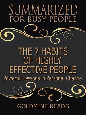 cover image of The 7 Habits of Highly Effective People--Summarized for Busy People